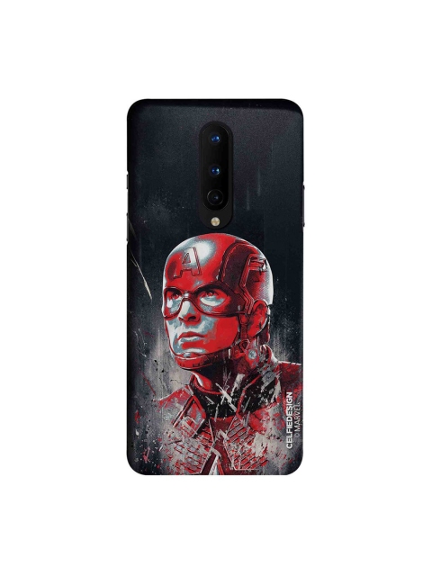 

CelfieDesign Black & Red Charcoal Art Captain America OnePlus 8 Slim Back Case