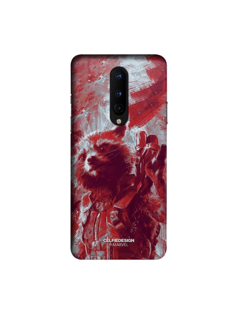 

CelfieDesign Maroon & Grey Printed Plastic OnePlus 8 Slim Back Case