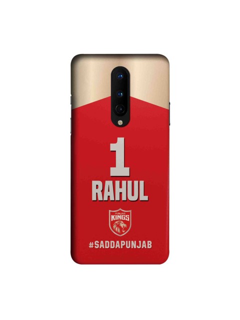 

CelfieDesign Red & Gold-Toned Punjab Kings Gear Up Printed OnePlus 8 Slim Back Case