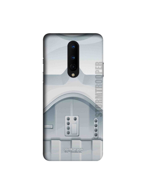

CelfieDesign White & Grey Attire Trooper OnePlus 8 Slim Back Case
