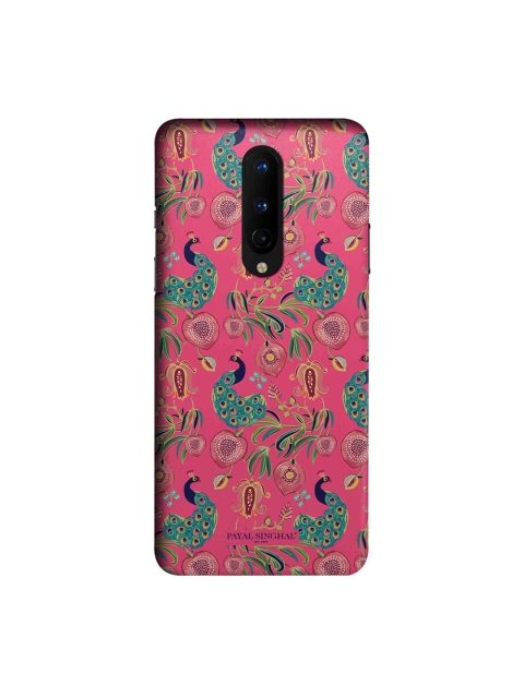 

CelfieDesign Pink & Green Payal Singhal Anaar and Mor OnePlus 8 Slim Back Case