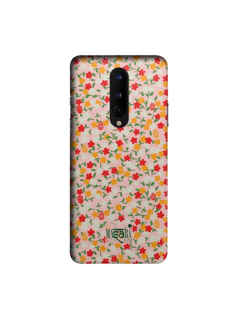 

CelfieDesign Pink & White Masaba Dense Floral OnePlus 8 Slim Back Case