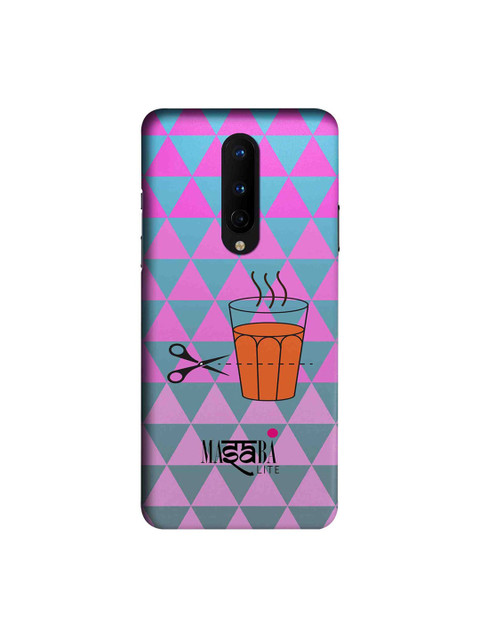 

CelfieDesign Pink & Blue Masaba Cutting Chai OnePlus 8 Back Case