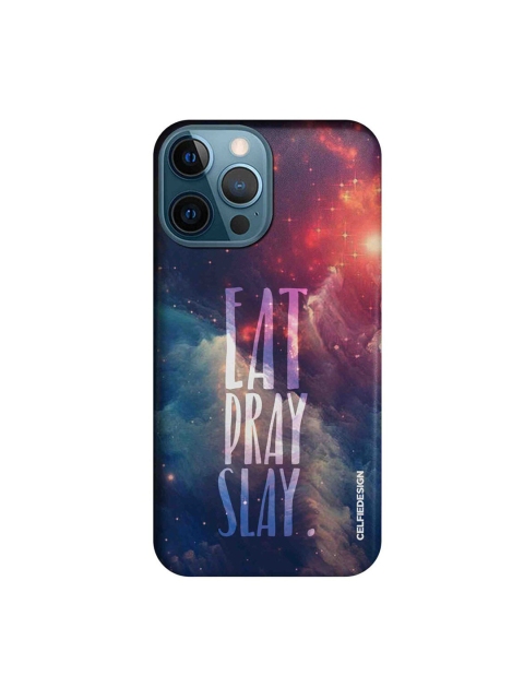 

CelfieDesign Red & Blue Eat Pray Slay iPhone 12 Pro Max Slim Back Case