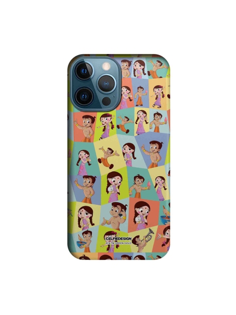 

CelfieDesign Multi-Coloured Faces Of Bheem And Chutki Printed iPhone 12 Pro Max Slim Back Case