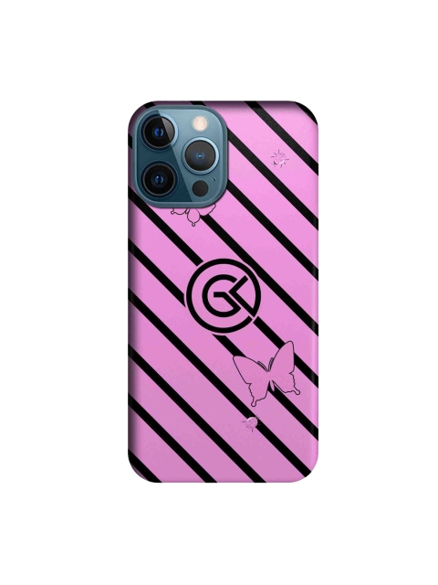 

CelfieDesign Black & Pink Rain Pink Printed iPhone 12 Pro Max Slim Back Case