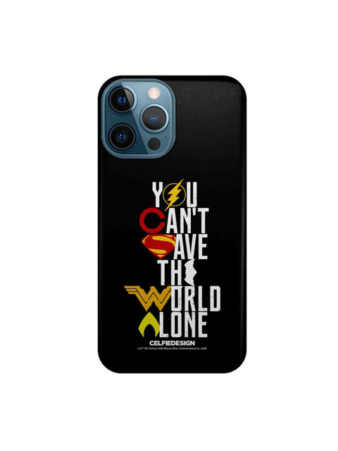 

CelfieDesign Black & White Justice League Motto Printed iPhone 12 Pro Max Slim Back Case