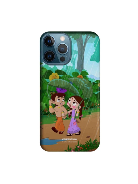 

CelfieDesign Multi-Coloured Bheem & Chutki In Rainforest iPhone 12 Pro Max Slim Back Case