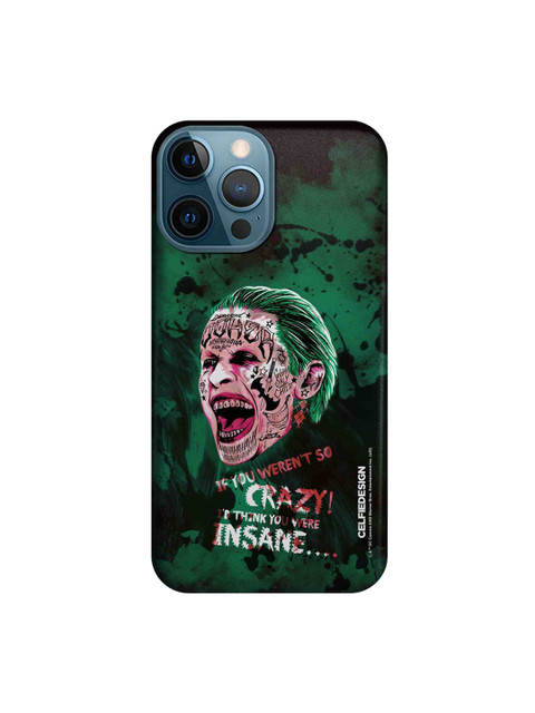

CelfieDesign Black & Green Crazy Insane Joker iPhone 12 Pro Max Slim Back Case