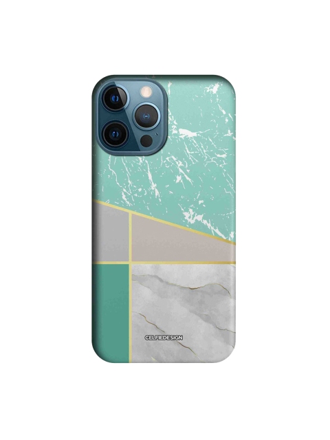 

CelfieDesign Teal Green & Grey Marble iPhone 12 Pro Max Slim Back Case