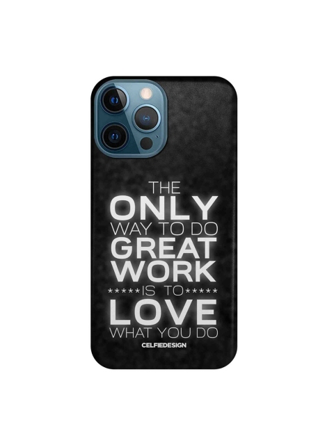 

CelfieDesign Black & White Love What You Do iPhone 12 Pro Max Slim Back Case