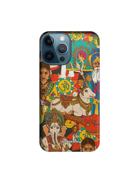 

CelfieDesign Multicolored Namaste India Printed iPhone 12 Pro Max Slim Back Case, Multi