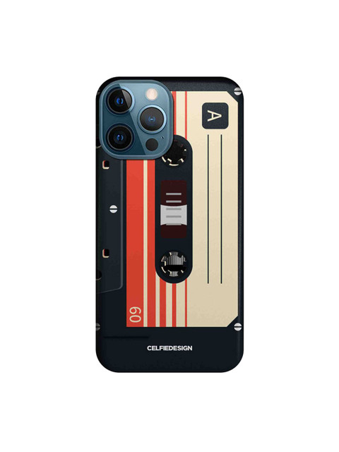 

CelfieDesign Black & Beige Casette iPhone 12 Pro Max Back Case