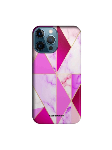 

CelfieDesign Pink & White Marble Crush Printed iPhone 12 Pro Max Slim Back Case