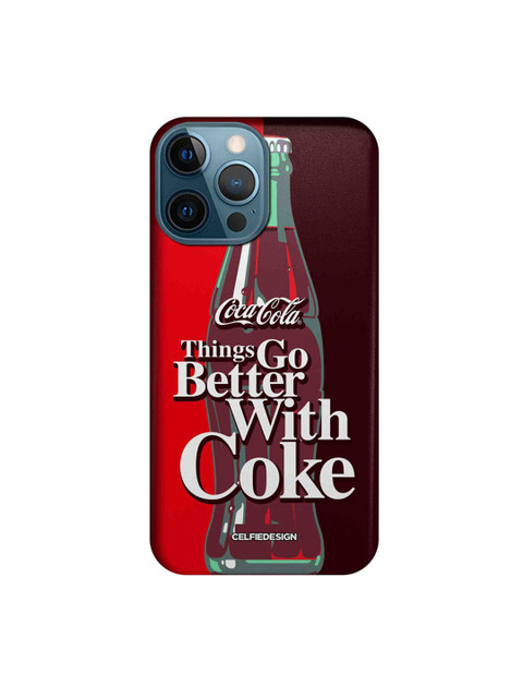

CelfieDesign Black & Red Go With Coke Printed iPhone 12 Pro Max Slim Back Case