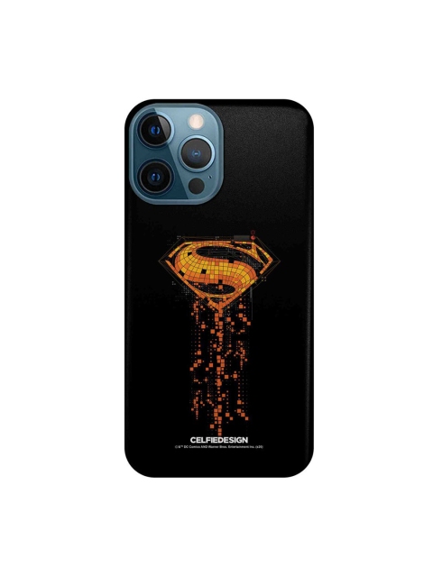

CelfieDesign Black Superman Mosaic iPhone 12 Pro Max Slim Back Case