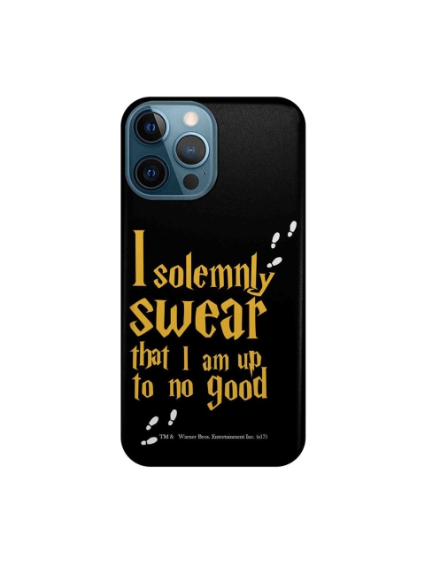 

CelfieDesign Black & Yellow Solemnly Swear iPhone 12 Pro Max Slim Back Case