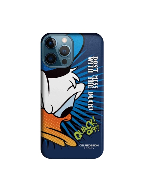 

CelfieDesign Navy Blue & White Quack Off Plastic iPhone 12 Pro Max Slim Back Case