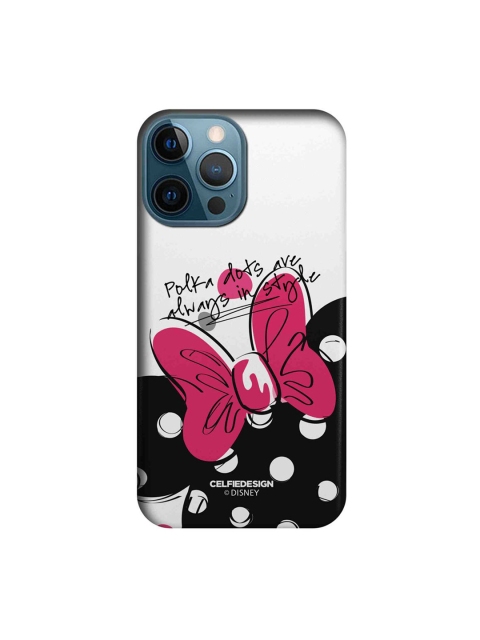 

CelfieDesign White & Pink Polka Minnie iPhone 12 Pro Max Back Case