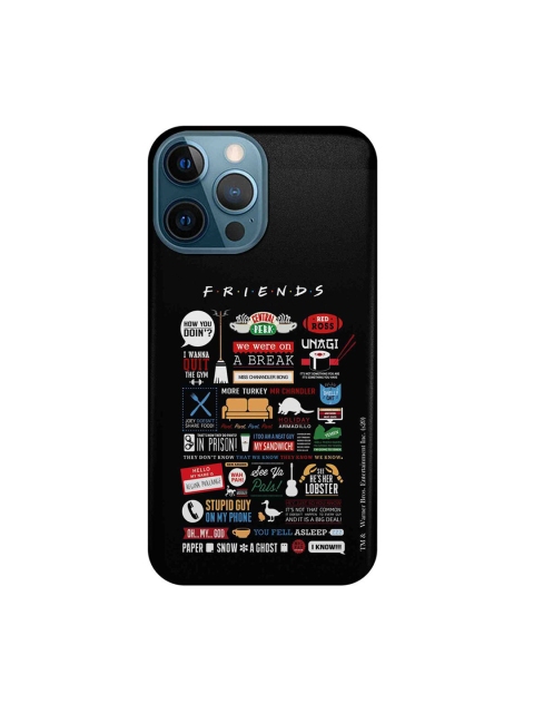 

CelfieDesign Black & Multi Friends iPhone 12 Pro Max Slim Back Case