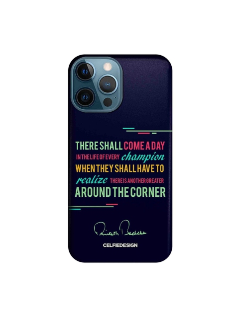 

CelfieDesign Blue & Pink Champion AB Quotes iPhone 12 Pro Max Slim Back Case