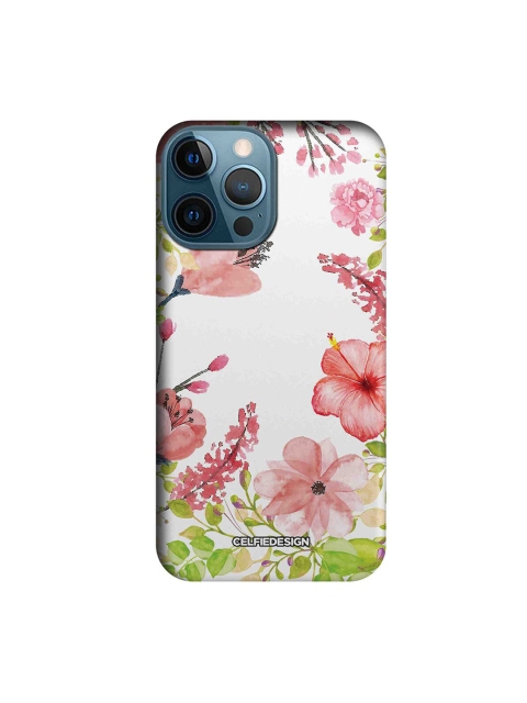 

CelfieDesign White & Pink Floral iPhone 12 Pro Max Slim Back Case