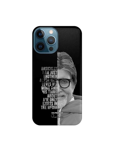 

CelfieDesign Black & Grey AB Wise Words iPhone 12 Pro Max Slim Back Case