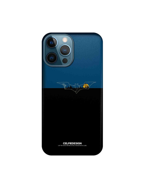 

CelfieDesign Black & Blue Printed Plastic iPhone 12 Pro Max Slim Back Case