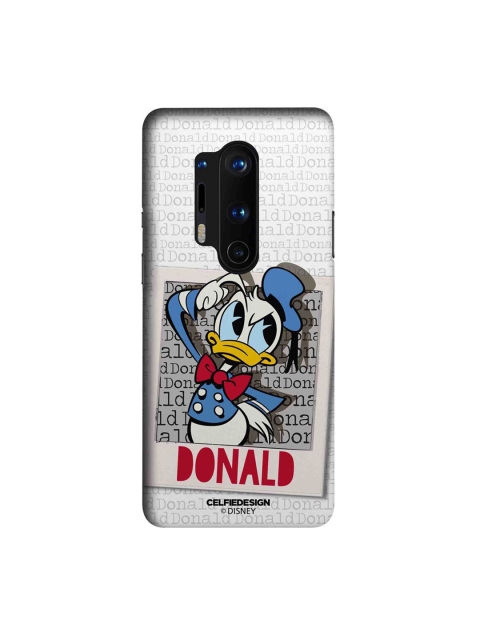

CelfieDesign White & Blue Hello Mr Donald Printed OnePlus 8 Pro Slim Back Case