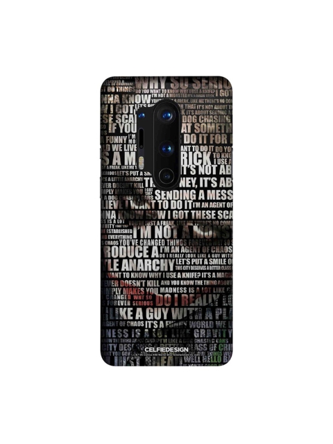 

CelfieDesign Black Joker Quotes Slim Case for OnePlus 8 Pro