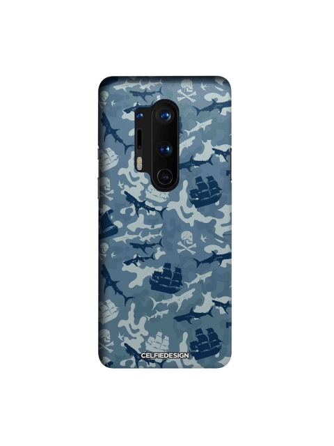 

CelfieDesign Grey & Blue Pirates Pattern OnePlus 8 Pro Slim Back Case