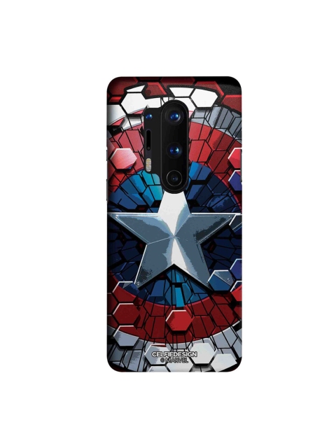 

CelfieDesign Red & Blue Hex Shield OnePlus 8 Pro Slim Back Case