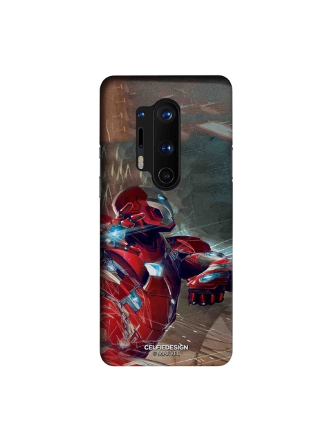 

CelfieDesign Red & Grey Ironman Attack OnePlus 8 Pro Slim Back Case