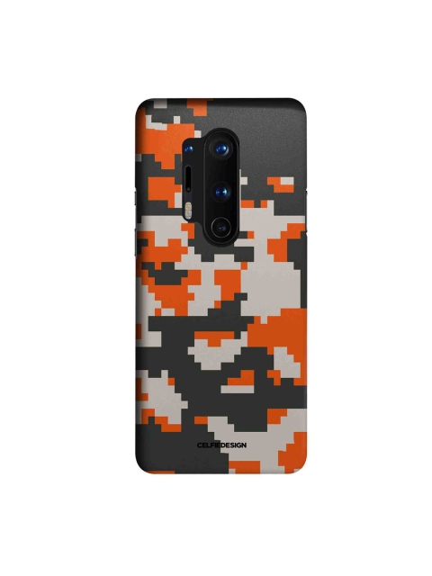 

CelfieDesign Orange & Grey Camouflage Pixel Flame OnePlus 8 Pro Slim Back Case