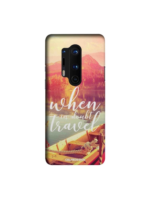 

CelfieDesign Pink & Green When In Doubt Travel Printed OnePlus 8 Pro Slim Back Case