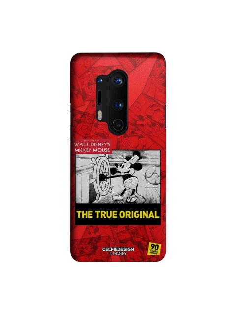 

CelfieDesign Red & Black Mickey Potrait Mode Printed OnePlus 8 Pro Slim Back Case