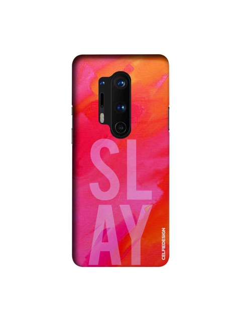 

CelfieDesign Orange & Pink Typography Printed OnePlus 8 Pro Slim Back Case