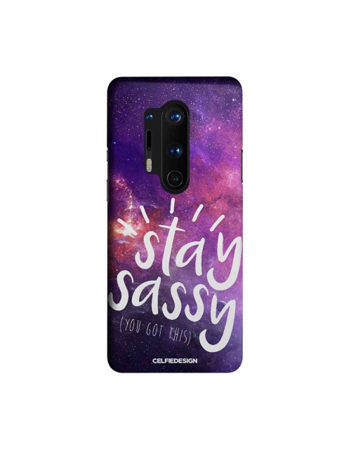 

CelfieDesign Purple & Pink Stay Sassy OnePlus 8 Pro Back Case