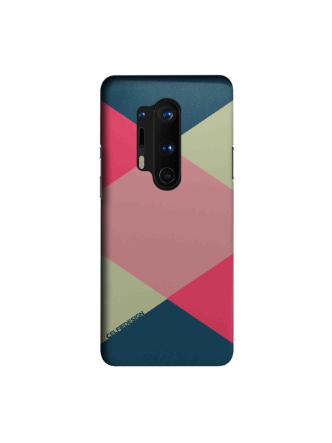 

CelfieDesign Green & Pink Criss Cross OnePlus 8 Pro Back Case