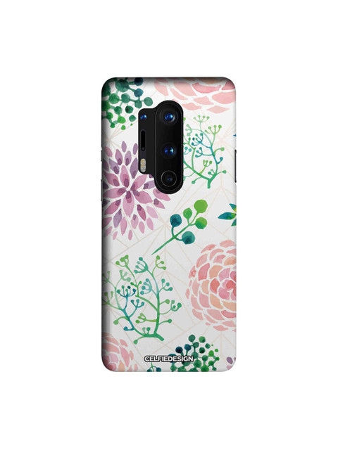 

CelfieDesign White & Green Ferns And Flowers OnePlus 8 Pro Slim Back Case