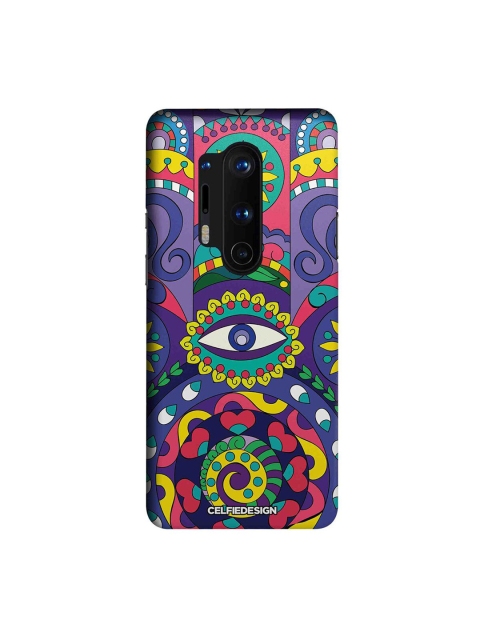 

CelfieDesign Purple & Pink Printed Plastic OnePlus 8 Pro Slim Back Case