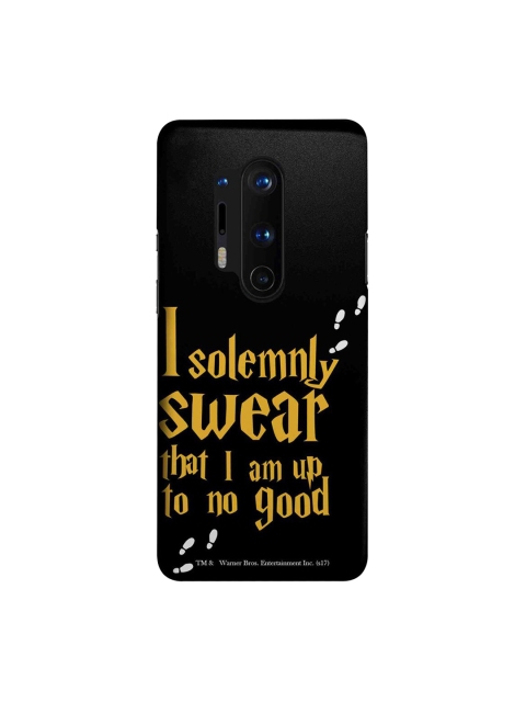

CelfieDesign Black & Yellow Typography Printed OnePlus 8 Pro Back Case
