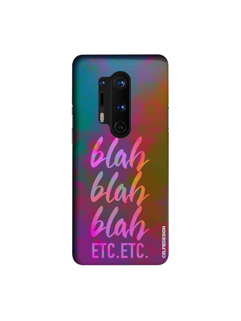

CelfieDesign Multi-Coloured Blah Blah OnePlus 8 Pro Back Case