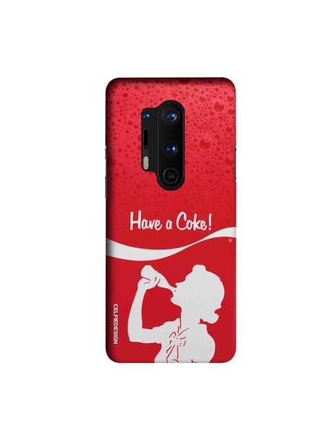 

CelfieDesign Red & White Graphic Printed OnePlus 8 Pro Slim Back Case