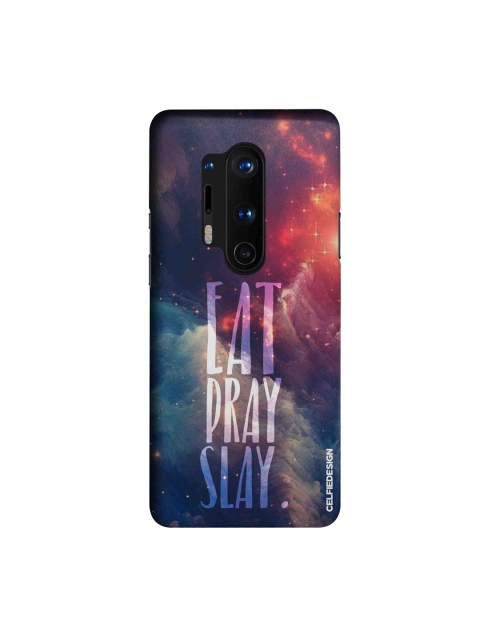 

CelfieDesign Multi-Coloured Eat Pray Slay OnePlus 8 Pro Slim Back Case