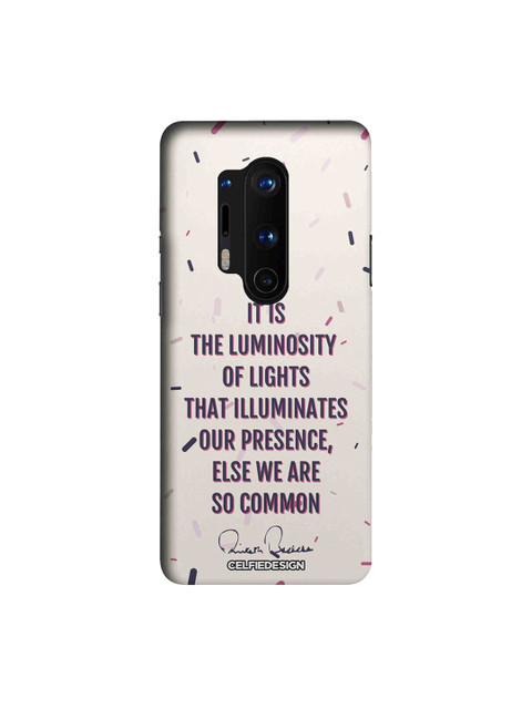

CelfieDesign Grey & Purple Presence AB Quotes OnePlus 8 Pro Back Case