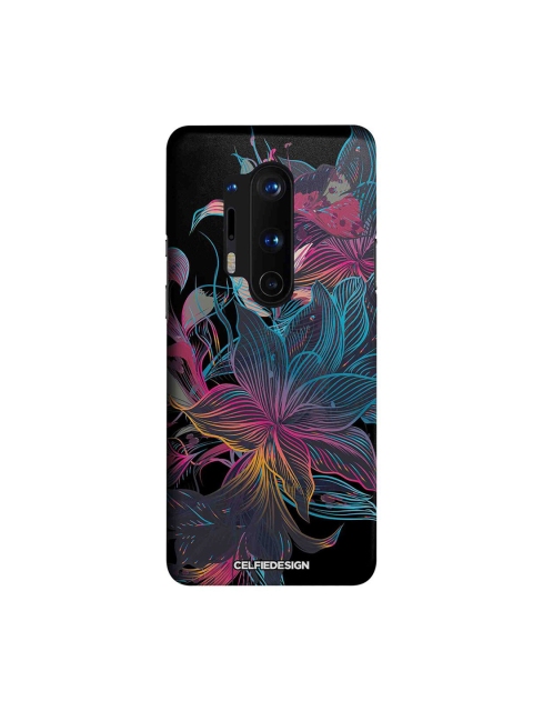 

CelfieDesign Multi-Colours Neon Flowers OnePlus 8 Pro Slim Back Case