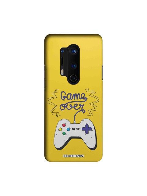 

CelfieDesign Yellow & White Game Over Plastic OnePlus 8 Pro Slim Back Case