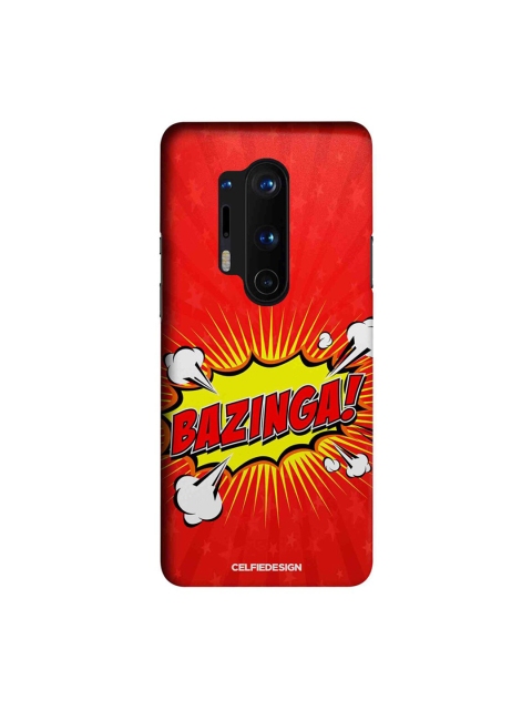 

CelfieDesign Red & Yellow Bazinga Plastic OnePlus 8 Pro Slim Back Case