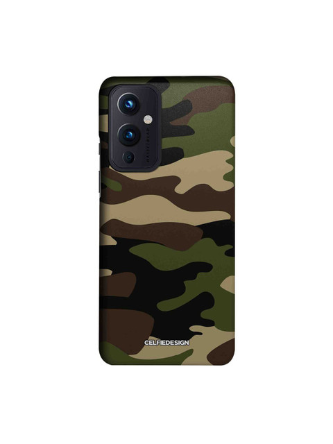 

CelfieDesign Olive-Green & Brown Camo Military Printed OnePlus 9 Slim Back Case